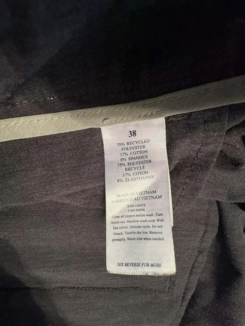 Faherty Shorts Mens 38 Gray All Day Chino 8 Inch Inseam Stretch Casual Summer